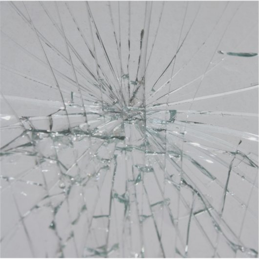 Sticker Verre cassé (Devant)