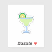 Sticker Verre de Margarita Lime (Feuille)