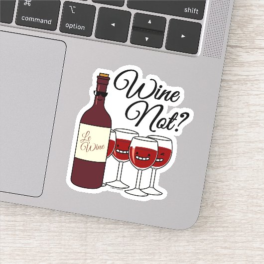 Sticker Verre de vin pas raisins alcool rose rouge pinot (Détail)