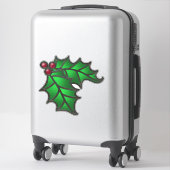 Sticker Verre tendu Look Holly et Berries (Sur valise)