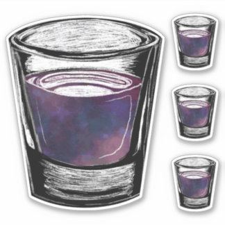 Sticker verres à shot