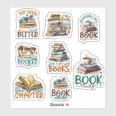 Sticker Vers de livre (Feuille)