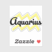 Sticker Verseau (Feuille)