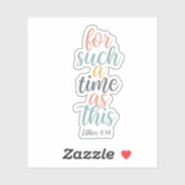 Sticker Verset de la Bible chrétienne | Pour un temps comm (Feuille)