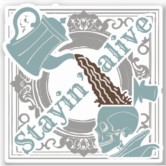 Sticker Versez le café ! (Devant)