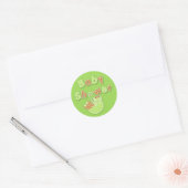 Sticker vert Baby shower neutre (Enveloppe)