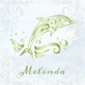 Sticker vert Dolphin Vinyl (Devant)