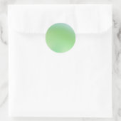 Sticker Vert Pastel Personnalisé Classic Rond tend (Sac)