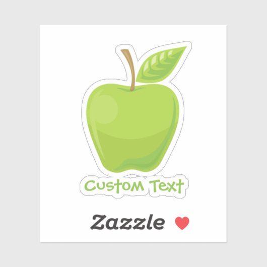 Sticker Vert pomme (Feuille)