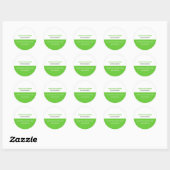 Sticker vert texte simple (Feuille)