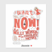Sticker Veruca Salt - Je Le Veux Maintenant! (Feuille)