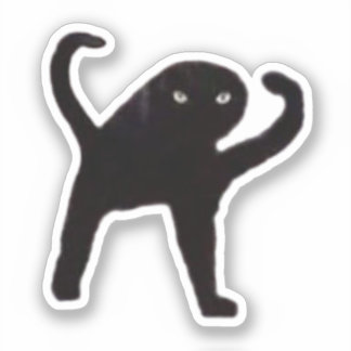 Sticker vervloekt Cat Meme
