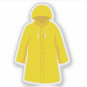 Sticker Veste de pluie en vinyle coupé sur mesure (Devant)