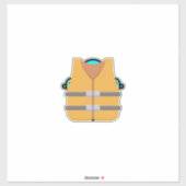 Sticker Veste de sauvetage (Feuille)
