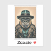 Sticker Veste en cuir Gorilla (Feuille)