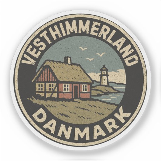 Sticker Vesthimmerland, Danemark Danemark (Devant)