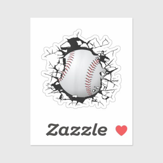 Sticker Vêtements de baseball - Baseball (Feuille)