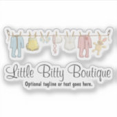 Sticker Vêtements pour bébés Ligne de vêtements pour bébés (Devant)