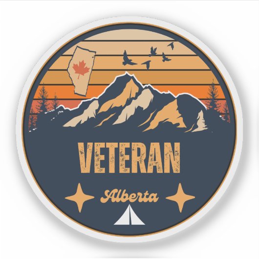 Sticker Veteran, Alberta (Devant)