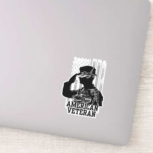 Sticker Vétéran américain (Détail)