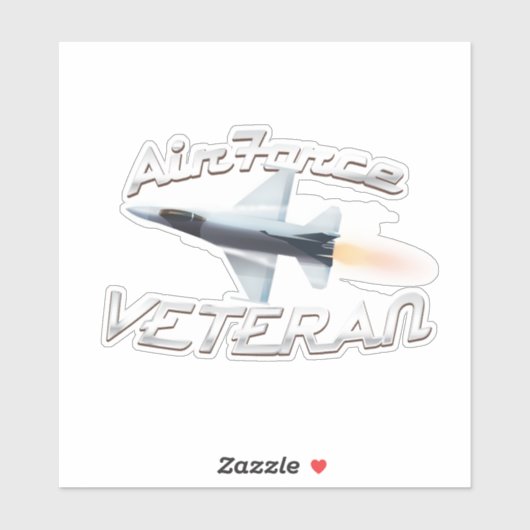 Sticker Vétéran de l'armée de l'air (Feuille)