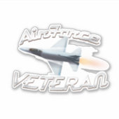 Sticker Vétéran de l'armée de l'air (Devant)
