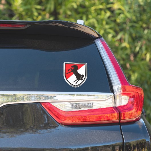Sticker Vétéran du 11e régiment de cavalerie blindé (Côté voiture)