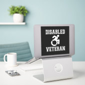 Sticker Vétérinaire handicapé (Ordinateur portable sur le bureau)