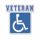 Sticker Vétérinaire handicapé handicapé (Devant)