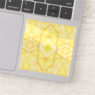 Sticker Viaduc Jaune Clair Art Abstrait Aquarelle