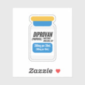 Sticker Vial Propofol Diprovan (Feuille)