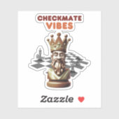Sticker Vibes Checkmate (Feuille)
