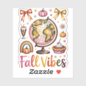 Sticker Vibes d'automne (Feuille)