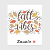 Sticker Vibes d'automne (Feuille)