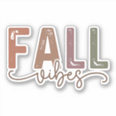 Sticker Vibes d'automne arc-en-ciel (Devant)