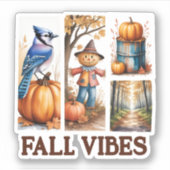 Sticker Vibes d'automne Vibes d'automne (Devant)