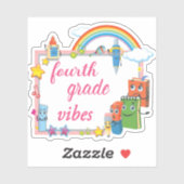 Sticker Vibes de Fourth Grade (Feuille)