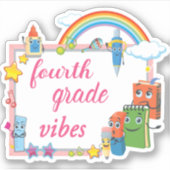 Sticker Vibes de Fourth Grade (Devant)