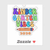 Sticker Vibes de jardin d'enfants (Feuille)
