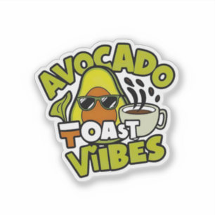 Sticker Vibes de toast Avocado
