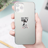 Sticker Vibes incorrectes uniquement - Chat et crânes (Téléphone)