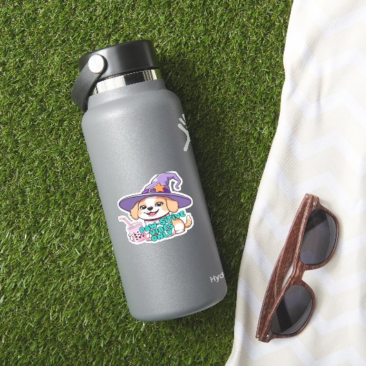 Sticker Vibes Paw seulement - Chien mignon avec thé à bull (HydroFlask Insitu)