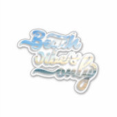Sticker Vibes Plage seulement Typographie (Devant)