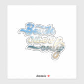 Sticker Vibes Plage seulement Typographie (Feuille)