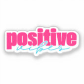 Sticker Vibes Positives Rose Chaud & Esthétique Féminine S (Recto)