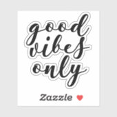 Sticker Vibes positives seulement (Feuille)