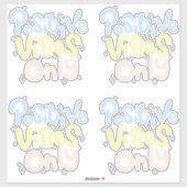 Sticker Vibes Positives Seulement (Feuille)