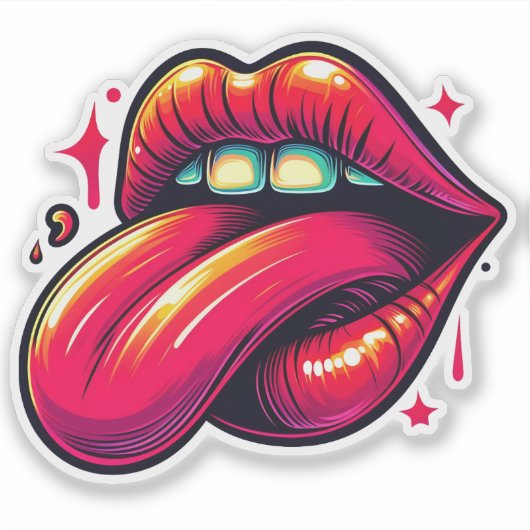 Sticker Vibrant Expression of Motivation (Devant)