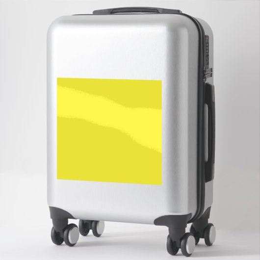 Sticker Vibrant Solid Yellow Background  (Sur valise)