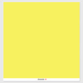 Sticker Vibrant Solid Yellow Background  (Feuille)